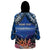 Penrhyn aka Tongareva Cook Islands Atoll Personalised Wearable Blanket Hoodie with Pacific Coral Reef Blue Vibe