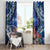 Penrhyn aka Tongareva Cook Islands Atoll Personalised Window Curtain with Pacific Coral Reef Blue Vibe