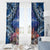 Penrhyn aka Tongareva Cook Islands Atoll Personalised Window Curtain with Pacific Coral Reef Blue Vibe