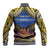 Penrhyn aka Tongareva Cook Islands Atoll Personalised Baseball Jacket with Pacific Coral Reef Gold Vibe