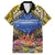 Penrhyn aka Tongareva Cook Islands Atoll Personalised Hawaiian Shirt with Pacific Coral Reef Gold Vibe