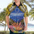 Penrhyn aka Tongareva Cook Islands Atoll Personalised Hawaiian Shirt with Pacific Coral Reef Gold Vibe