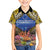 Penrhyn aka Tongareva Cook Islands Atoll Personalised Hawaiian Shirt with Pacific Coral Reef Gold Vibe