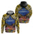 Penrhyn aka Tongareva Cook Islands Atoll Personalised Hoodie with Pacific Coral Reef Gold Vibe