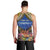 Penrhyn aka Tongareva Cook Islands Atoll Personalised Men Tank Top with Pacific Coral Reef Gold Vibe