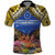 Penrhyn aka Tongareva Cook Islands Atoll Personalised Polo Shirt with Pacific Coral Reef Gold Vibe