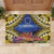 Penrhyn aka Tongareva Cook Islands Atoll Personalised Rubber Doormat with Pacific Coral Reef Gold Vibe