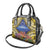 Penrhyn aka Tongareva Cook Islands Atoll Personalised Shoulder Handbag with Pacific Coral Reef Gold Vibe