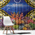 Penrhyn aka Tongareva Cook Islands Atoll Personalised Window Curtain with Pacific Coral Reef Gold Vibe