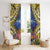 Penrhyn aka Tongareva Cook Islands Atoll Personalised Window Curtain with Pacific Coral Reef Gold Vibe