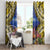 Penrhyn aka Tongareva Cook Islands Atoll Personalised Window Curtain with Pacific Coral Reef Gold Vibe