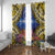 Penrhyn aka Tongareva Cook Islands Atoll Personalised Window Curtain with Pacific Coral Reef Gold Vibe