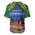 Penrhyn aka Tongareva Cook Islands Atoll Personalised Baseball Jersey with Pacific Coral Reef Green Vibe