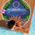 Penrhyn aka Tongareva Cook Islands Atoll Personalised Beach Blanket with Pacific Coral Reef Green Vibe