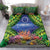 Penrhyn aka Tongareva Cook Islands Atoll Personalised Bedding Set with Pacific Coral Reef Green Vibe