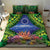 Penrhyn aka Tongareva Cook Islands Atoll Personalised Bedding Set with Pacific Coral Reef Green Vibe