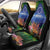 Penrhyn aka Tongareva Cook Islands Atoll Personalised Car Seat Cover with Pacific Coral Reef Green Vibe