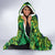 Penrhyn aka Tongareva Cook Islands Atoll Personalised Hooded Blanket with Pacific Coral Reef Green Vibe