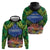 Penrhyn aka Tongareva Cook Islands Atoll Personalised Hoodie with Pacific Coral Reef Green Vibe