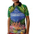 Penrhyn aka Tongareva Cook Islands Atoll Personalised Kid Polo Shirt with Pacific Coral Reef Green Vibe