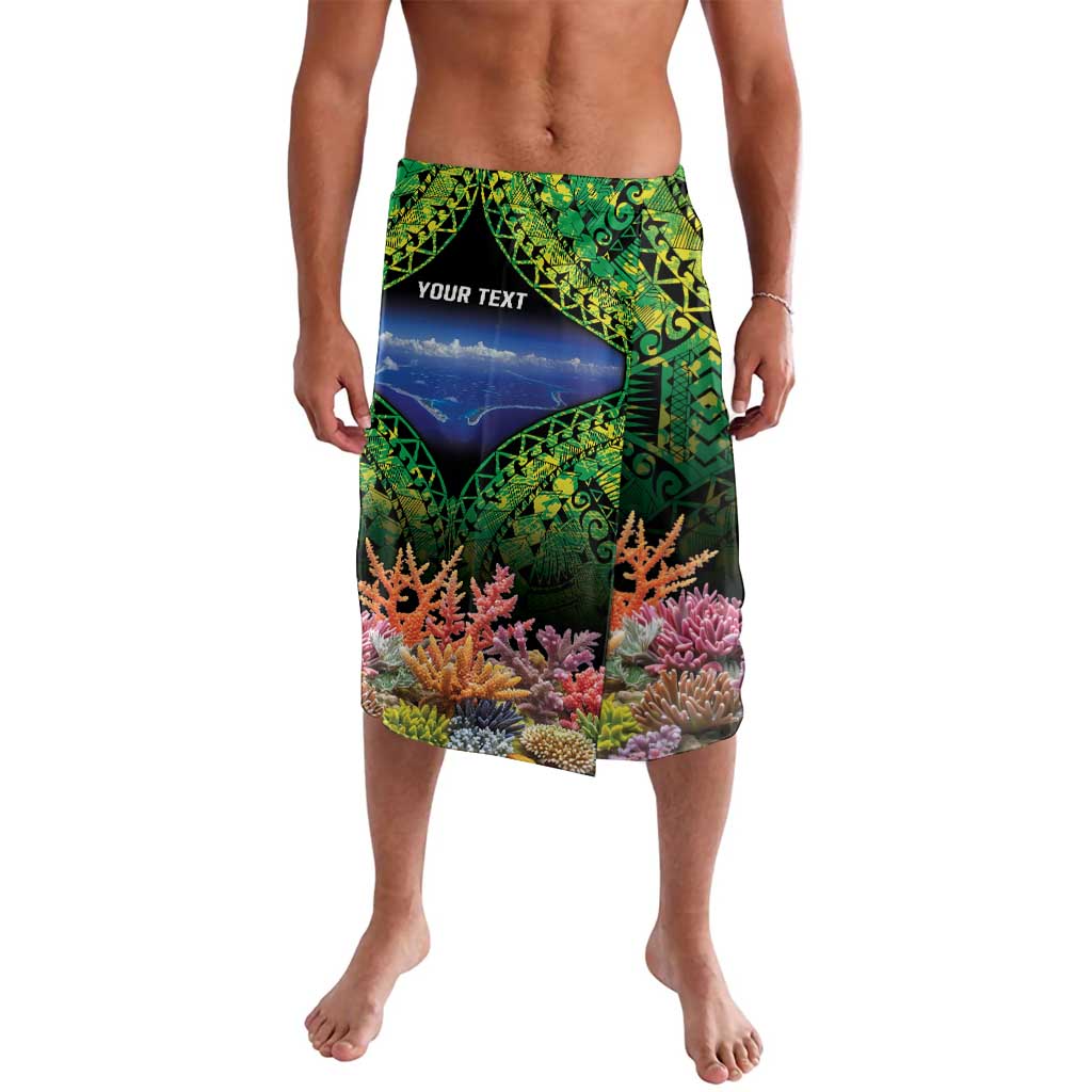 Penrhyn aka Tongareva Cook Islands Atoll Personalised Lavalava with Pacific Coral Reef Green Vibe