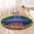 Penrhyn aka Tongareva Cook Islands Atoll Personalised Round Carpet with Pacific Coral Reef Green Vibe