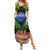 Penrhyn aka Tongareva Cook Islands Atoll Personalised Summer Maxi Dress with Pacific Coral Reef Green Vibe