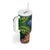 Penrhyn aka Tongareva Cook Islands Atoll Personalised Tumbler With Handle with Pacific Coral Reef Green Vibe