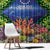 Penrhyn aka Tongareva Cook Islands Atoll Personalised Window Curtain with Pacific Coral Reef Green Vibe