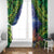 Penrhyn aka Tongareva Cook Islands Atoll Personalised Window Curtain with Pacific Coral Reef Green Vibe