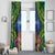 Penrhyn aka Tongareva Cook Islands Atoll Personalised Window Curtain with Pacific Coral Reef Green Vibe