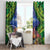 Penrhyn aka Tongareva Cook Islands Atoll Personalised Window Curtain with Pacific Coral Reef Green Vibe