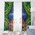 Penrhyn aka Tongareva Cook Islands Atoll Personalised Window Curtain with Pacific Coral Reef Green Vibe