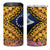 Te Ulu o te Watu Cook Islands Atoll Personalised 4 in 1 Can Cooler Tumbler Pukapuka Map with Pacific Coral Reef Gold Vibe