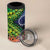 Te Ulu o te Watu Cook Islands Atoll Personalised 4 in 1 Can Cooler Tumbler Pukapuka Map with Pacific Coral Reef Green Vibe