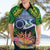 Te Ulu o te Watu Cook Islands Atoll Personalised Hawaiian Shirt Pukapuka Map with Pacific Coral Reef Green Vibe