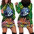 Te Ulu o te Watu Cook Islands Atoll Personalised Hoodie Dress Pukapuka Map with Pacific Coral Reef Green Vibe