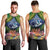 Te Ulu o te Watu Cook Islands Atoll Personalised Men Tank Top Pukapuka Map with Pacific Coral Reef Green Vibe