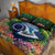 Te Ulu o te Watu Cook Islands Atoll Personalised Quilt Bed Set Pukapuka Map with Pacific Coral Reef Green Vibe