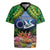 Te Ulu o te Watu Cook Islands Atoll Personalised Rugby Jersey Pukapuka Map with Pacific Coral Reef Green Vibe