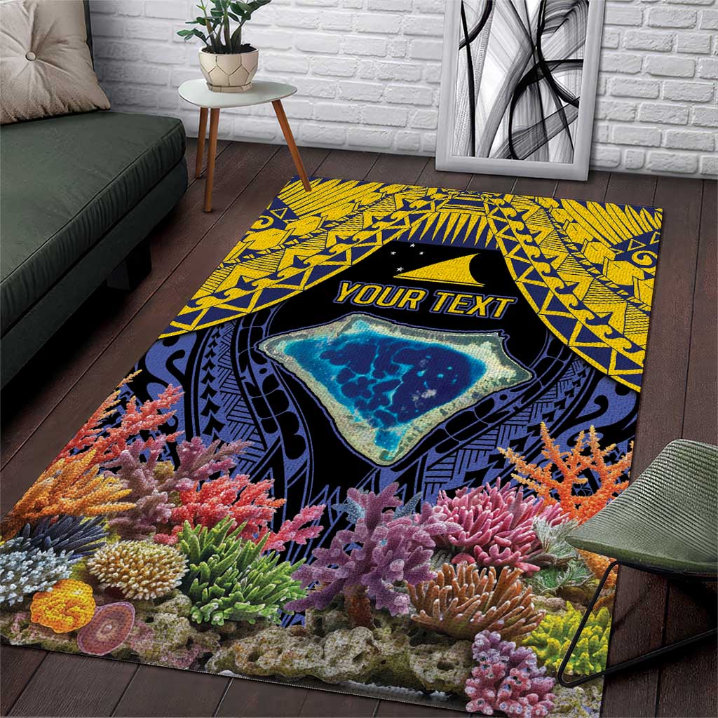 Tokelau Atafu Atoll Personalised Area Rug Pacific Coral Reef Vibe