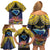 Tokelau Atafu Atoll Personalised Family Matching Off Shoulder Short Dress and Hawaiian Shirt Pacific Coral Reef Vibe