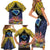 Tokelau Atafu Atoll Personalised Family Matching Short Sleeve Bodycon Dress and Hawaiian Shirt Pacific Coral Reef Vibe