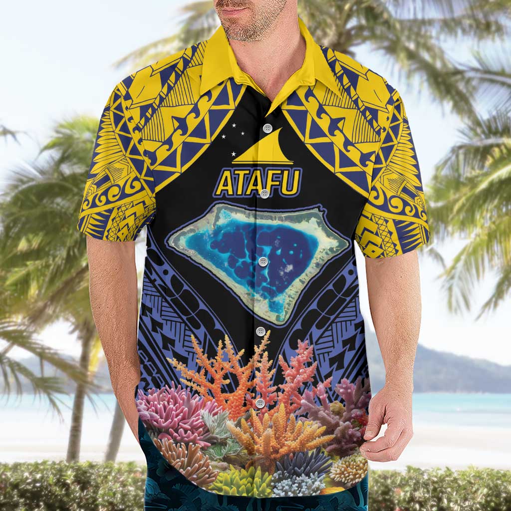 Tokelau Atafu Atoll Personalised Hawaiian Shirt Pacific Coral Reef Vibe