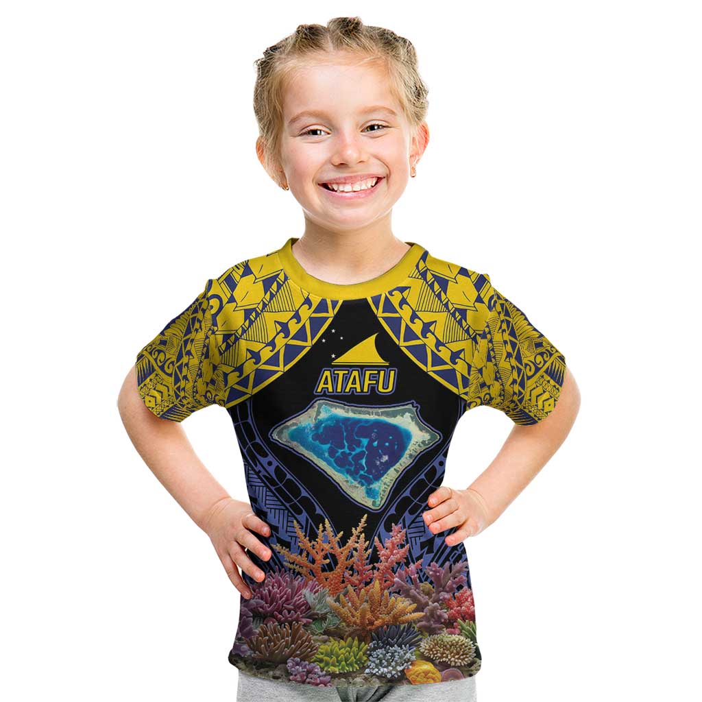 Tokelau Atafu Atoll Personalised Kid T Shirt Pacific Coral Reef Vibe