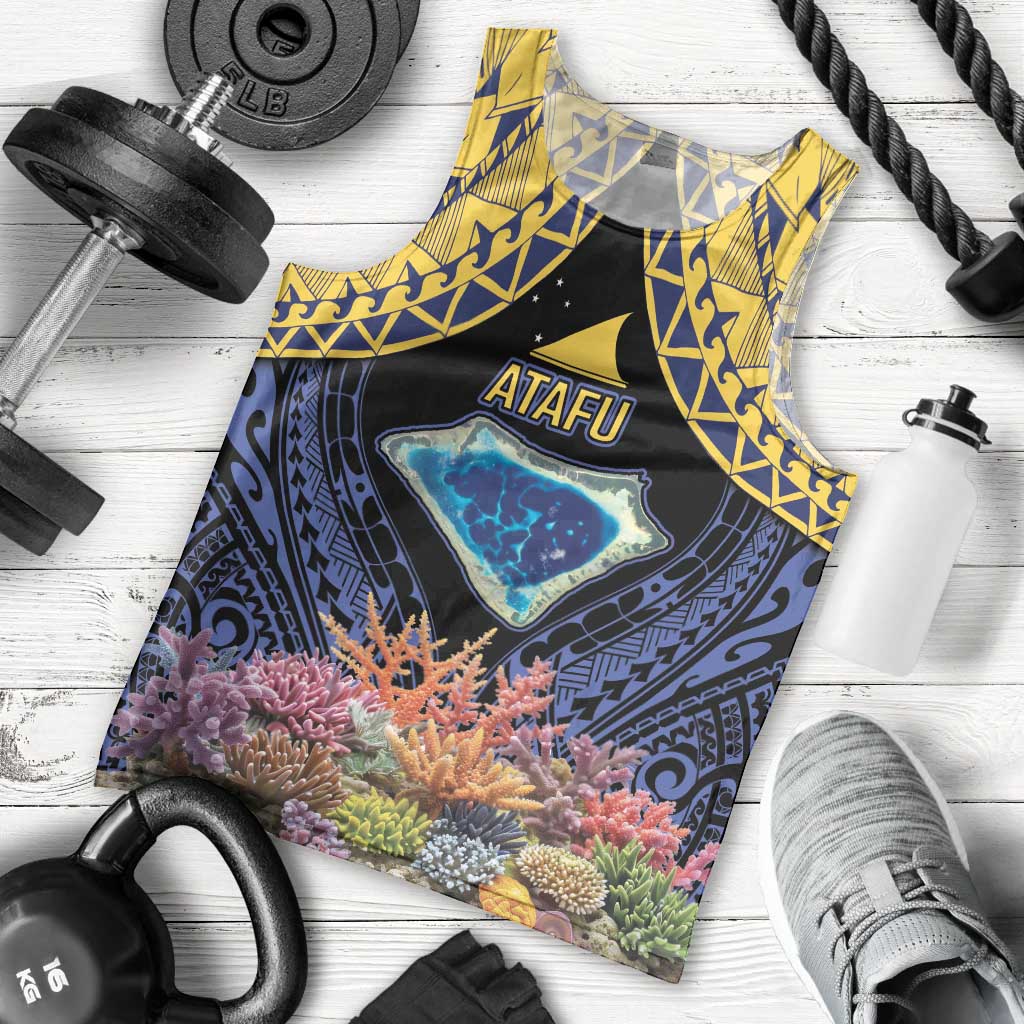 Tokelau Atafu Atoll Personalised Men Tank Top Pacific Coral Reef Vibe