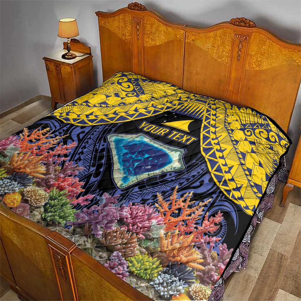 Tokelau Atafu Atoll Personalised Quilt Pacific Coral Reef Vibe