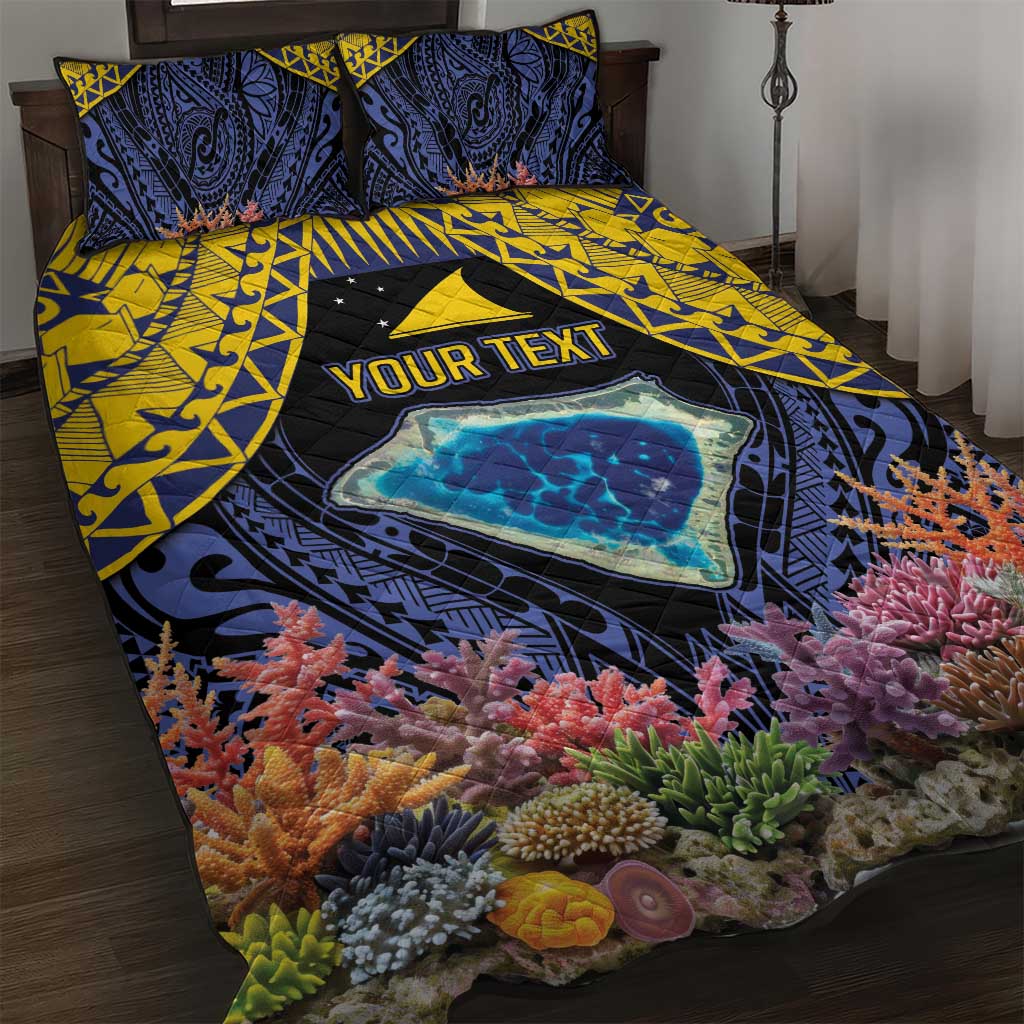 Tokelau Atafu Atoll Personalised Quilt Bed Set Pacific Coral Reef Vibe