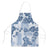 Vintage Hawaii Apron Hibiscus Tapa Tribal With Hawaiian Quilt Pattern Blue - Polynesian Pride