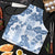 Vintage Hawaii Apron Hibiscus Tapa Tribal With Hawaiian Quilt Pattern Blue - Polynesian Pride